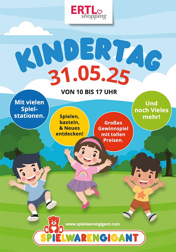 Am Samstag, den 31. Mai 2025, ist es endlich so weit: Von 10 bis 17 Uhr verwandelt sich der Spielwarengigant im ERTL-Zentrum in ein wahres Kinderparadies!