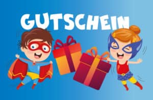 Gutscheinkarte Motiv Held und Heldin_86x54mm