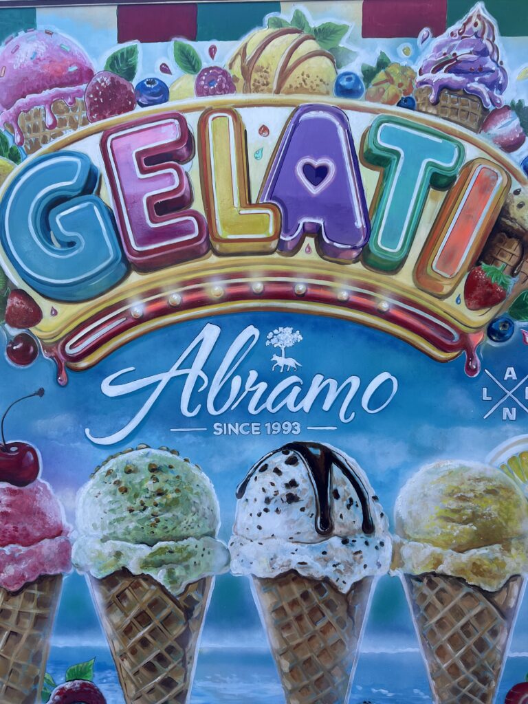 GELATI Eiswagen von Abramo vor dem ERTL