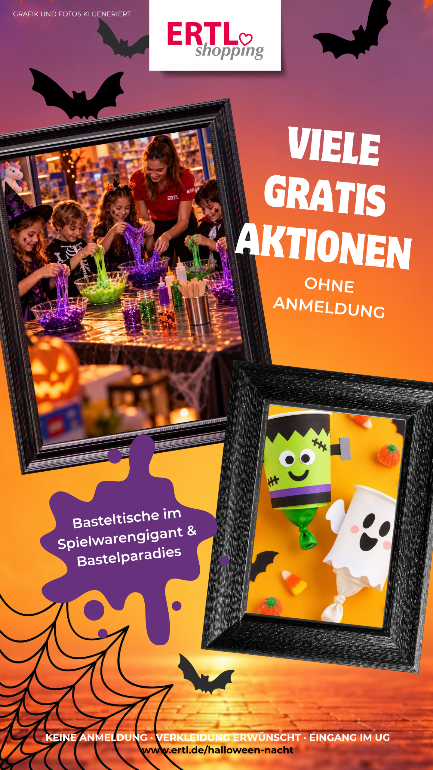 Halloween Basteln und kostenlose Aktionen